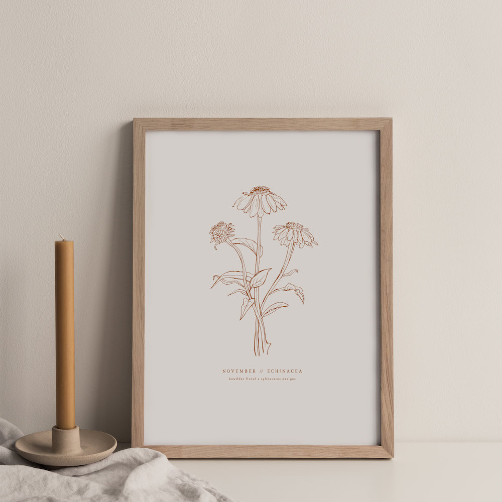Flower of the Month Print
