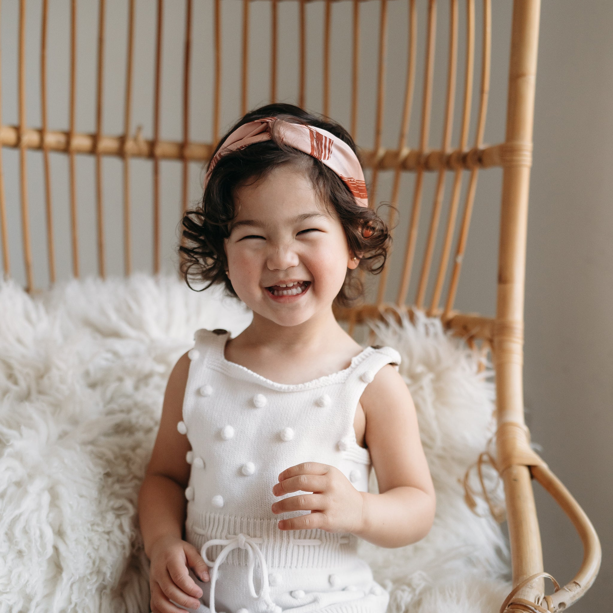 Kids Silk Headband - Rose Terra