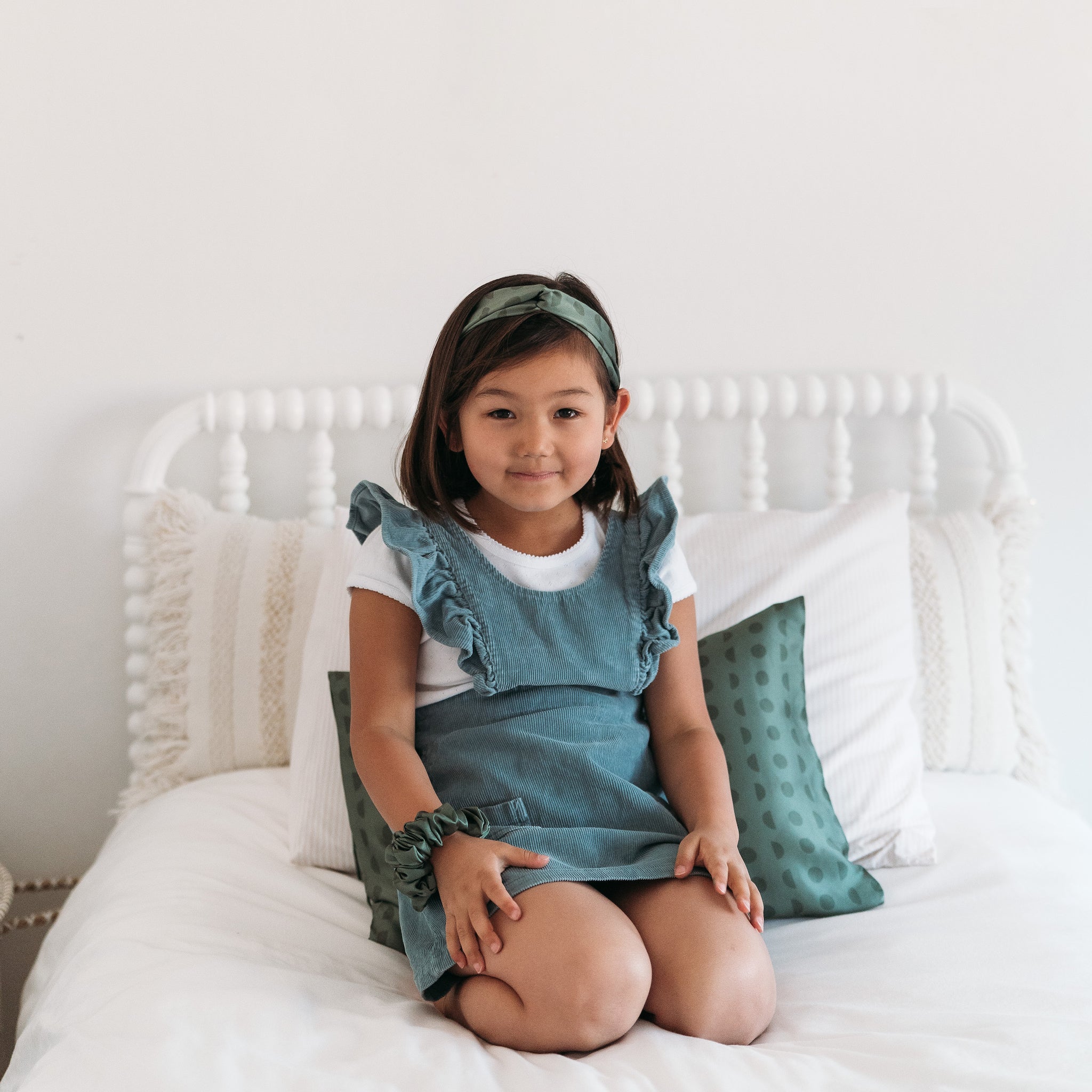 Kids Silk Headband - Sage Eclipse