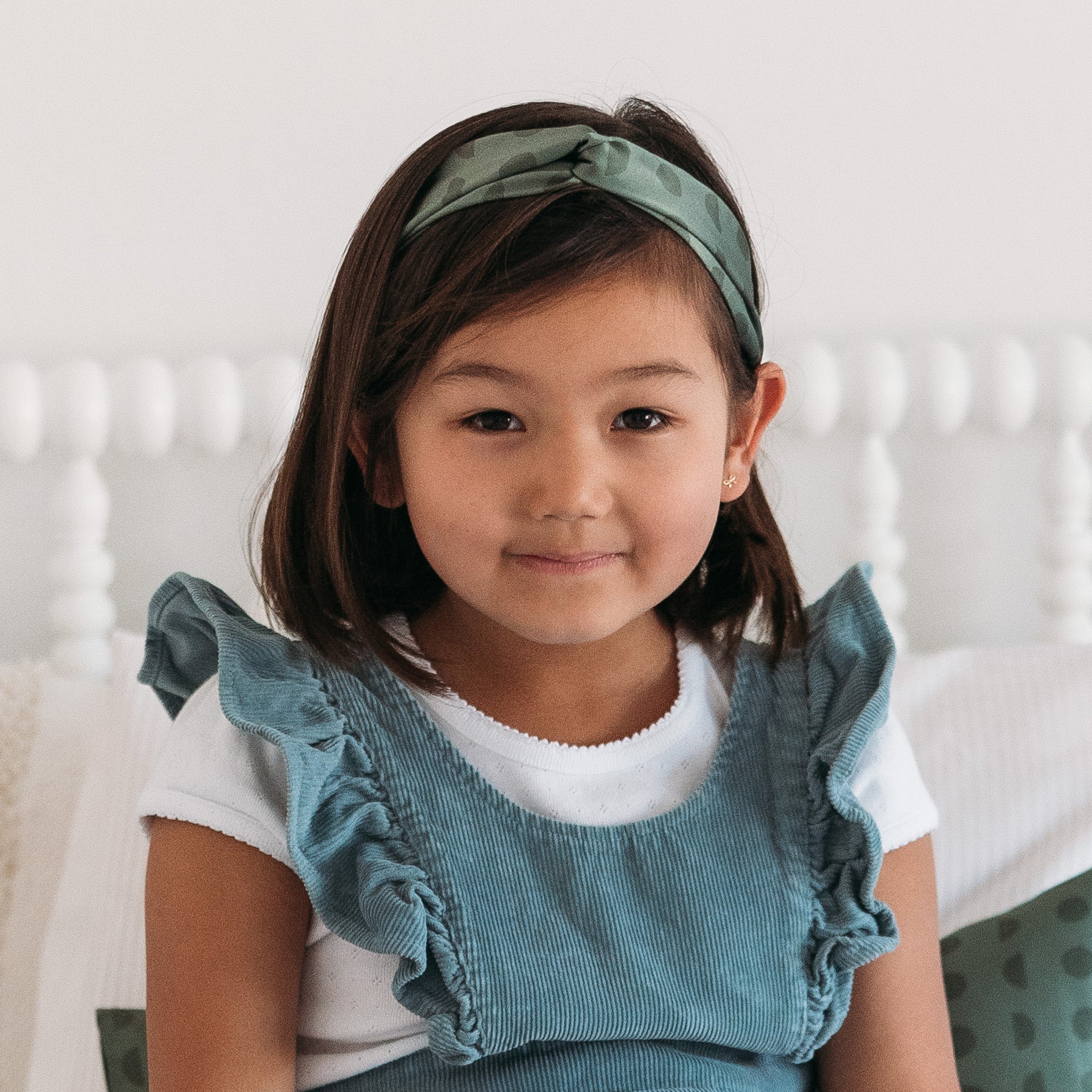 Kids Silk Headband - Sage Eclipse